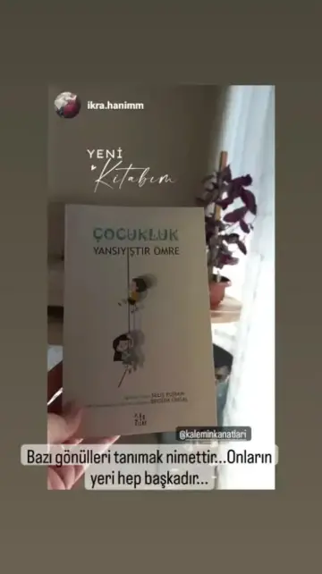 Okurumuzun kitaplarımızla paylaştığı Instagram hikâyesi (1)