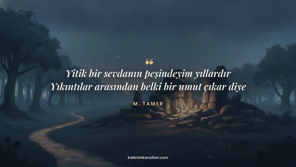 Her Solukta Başka Bir Elveda şiiri – M. Tamer